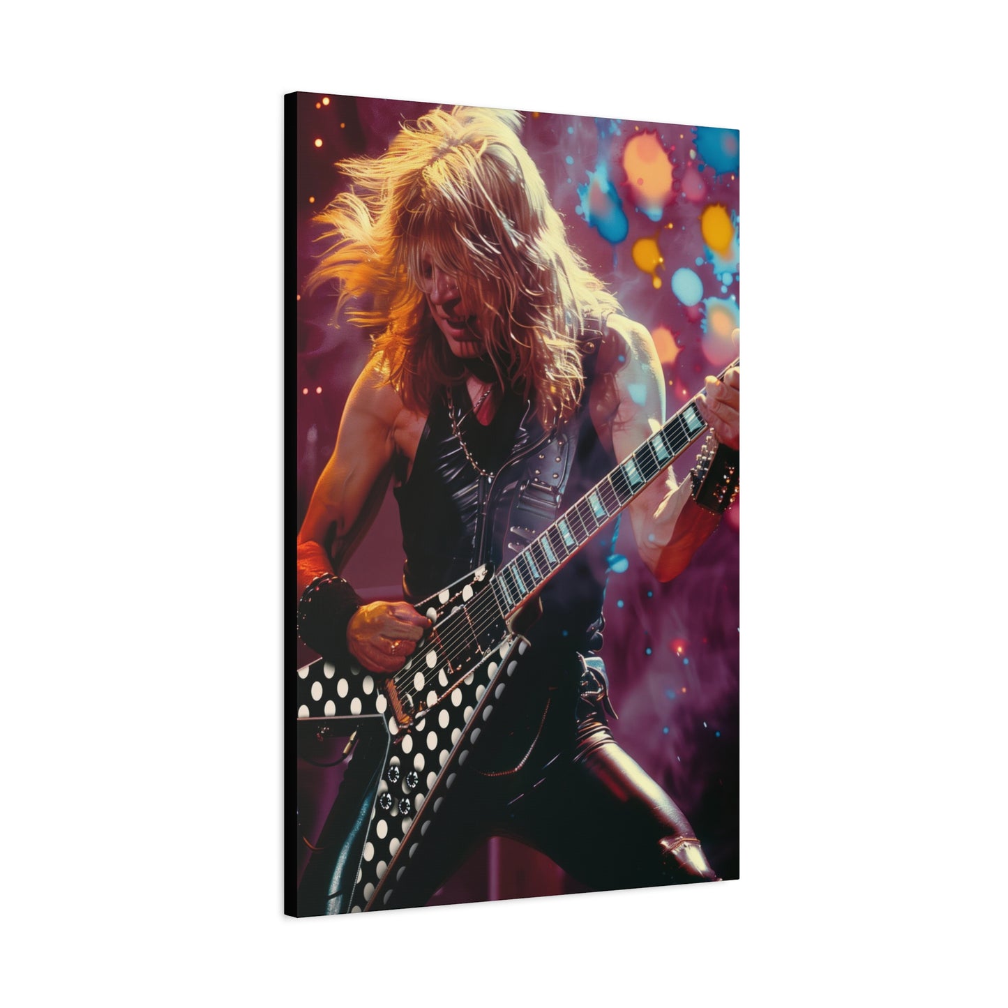 Randy Rhoads Stretched Canvas Print - Ozzy Osbourne