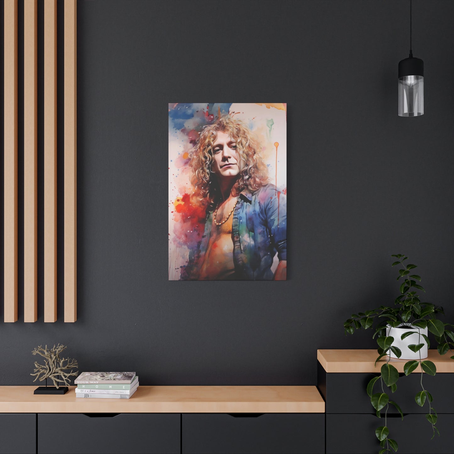 Robert Plant Stretched Canvas Print - Led Zeppelin