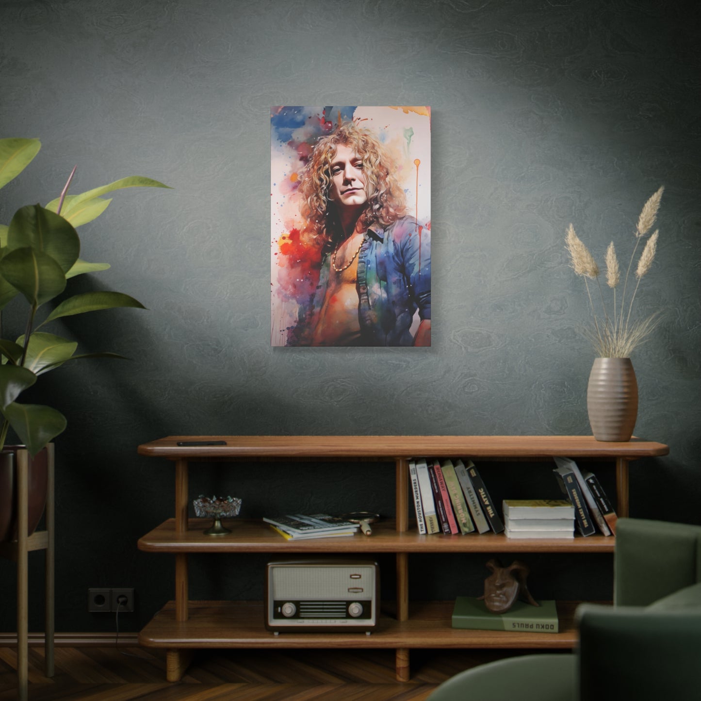 Robert Plant Stretched Canvas Print - Led Zeppelin