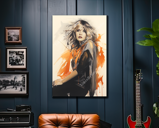 Stevie Nicks Stretched Canvas Print