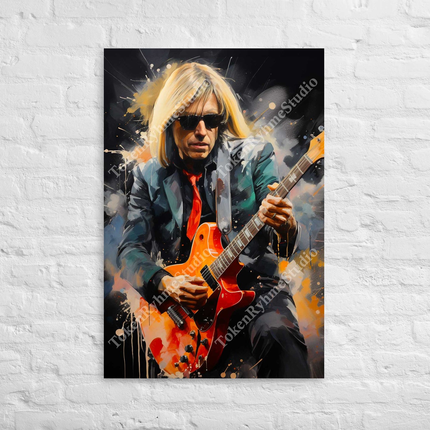 Tom Petty Stretched Canvas Print