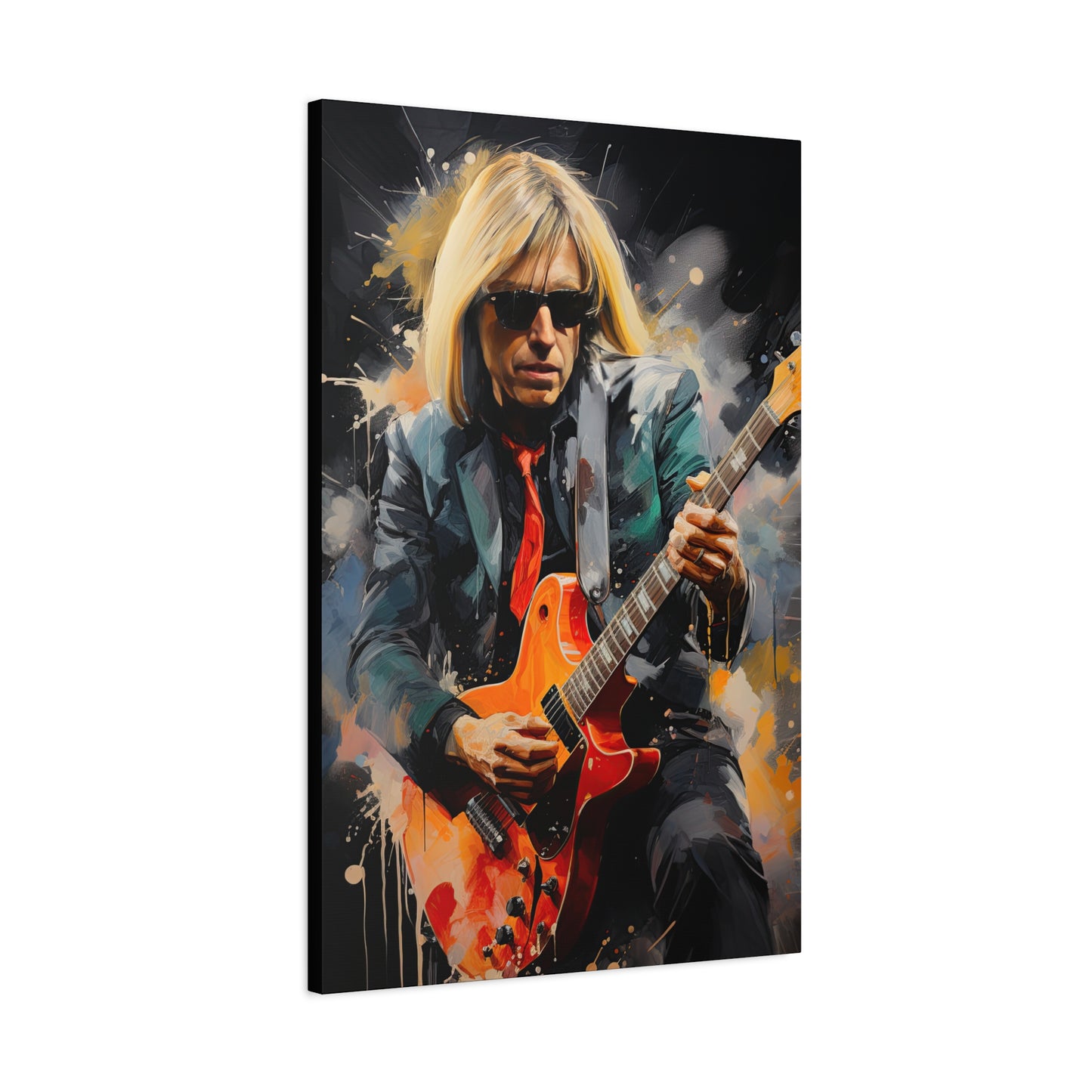 Tom Petty Stretched Canvas Print