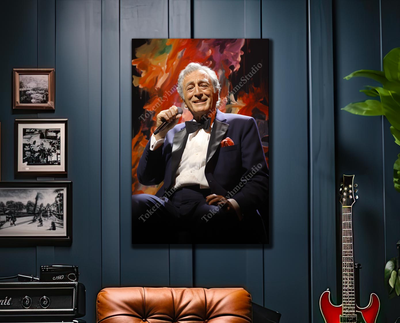 Tony Bennett Stretched Canvas Print