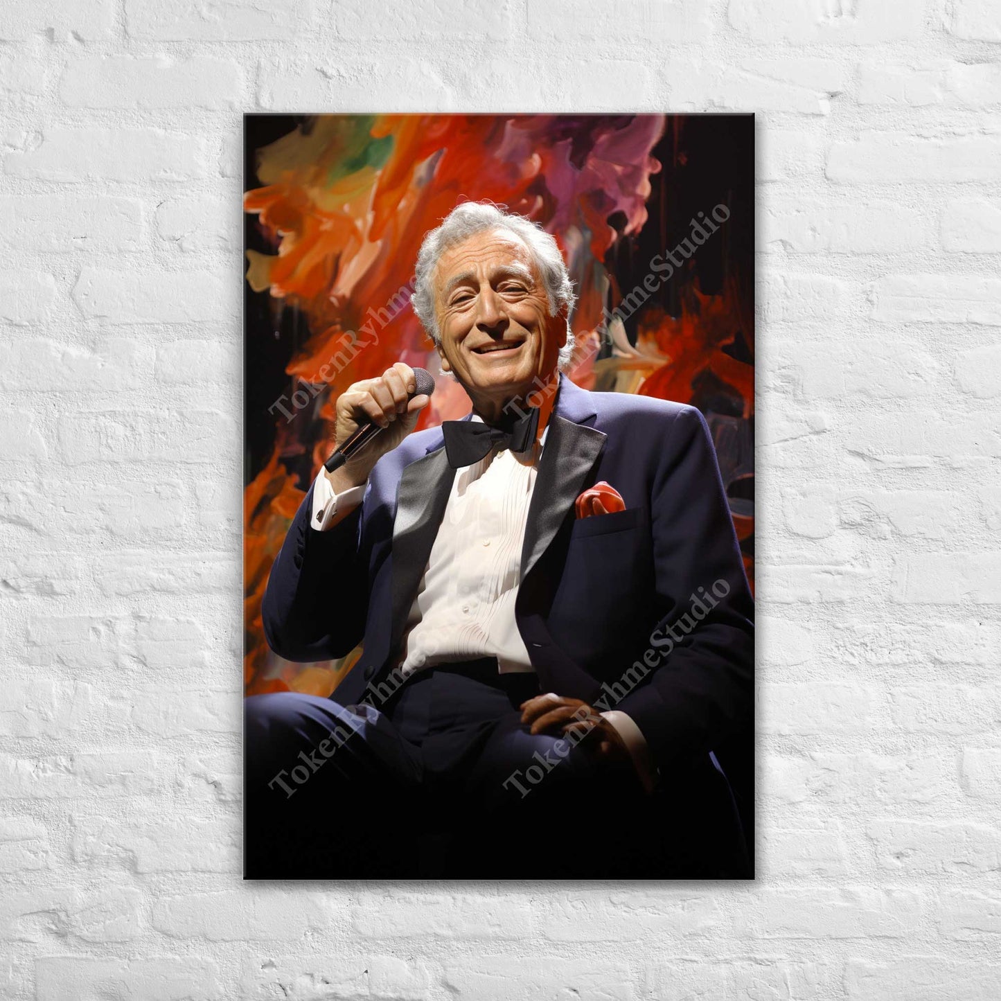 Tony Bennett Stretched Canvas Print